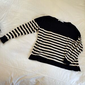 Thin cotton Zara stripped sweater never worn